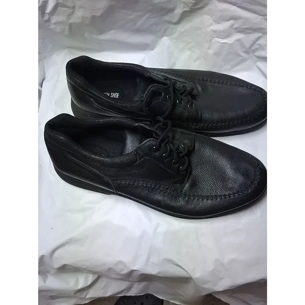 Earth Shoe Men's Black Casual Lace-Up Shoes Size 14 Preowned